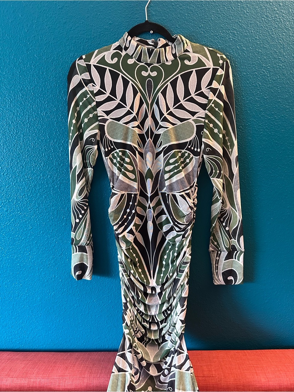 Farm Rio Green Pattern Dress - Picture 2 of 3